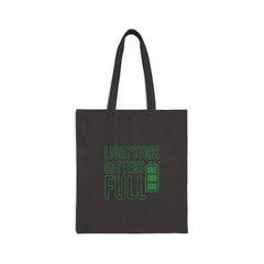 Lightstick Battery Full Tote | K-Pop Fan Slang, Stan Culture Canvas