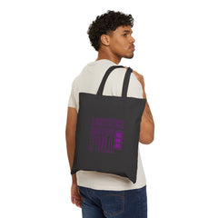 Lightstick Battery Full Tote | K-pop Stan Slang Canvas Tote