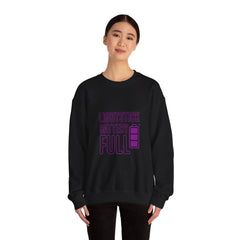 Lightstick Battery Full Sweatshirt | K-Pop Stan Slang, Aegyo Bias-Wrecker