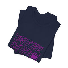 Lightstick Battery Full Tee | K-pop Stan Slang Shirt, Aegyo Bias-Wrecker Vibe