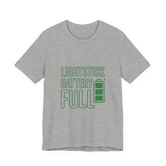Lightstick Battery Full Tee | K-Pop Stan Slang, Bias Energy