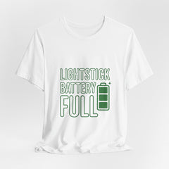 Lightstick Battery Full Tee | K-Pop Stan Slang, Bias Energy