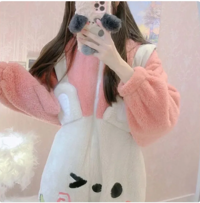 Thick Coral Fleece Cute Pajamas