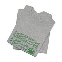 Lightstick Battery Full Tee | K-Pop Stan Slang, Bias Energy