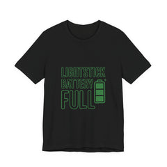 Lightstick Battery Full Tee | K-Pop Stan Slang, Bias Energy