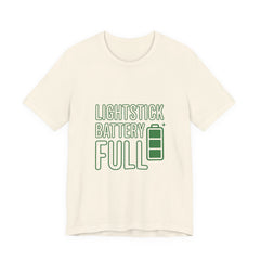 Lightstick Battery Full Tee | K-Pop Stan Slang, Bias Energy