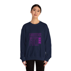 Lightstick Battery Full Sweatshirt | K-Pop Stan Slang, Aegyo Bias-Wrecker