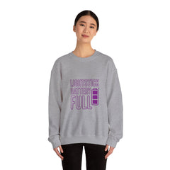 Lightstick Battery Full Sweatshirt | K-Pop Stan Slang, Aegyo Bias-Wrecker