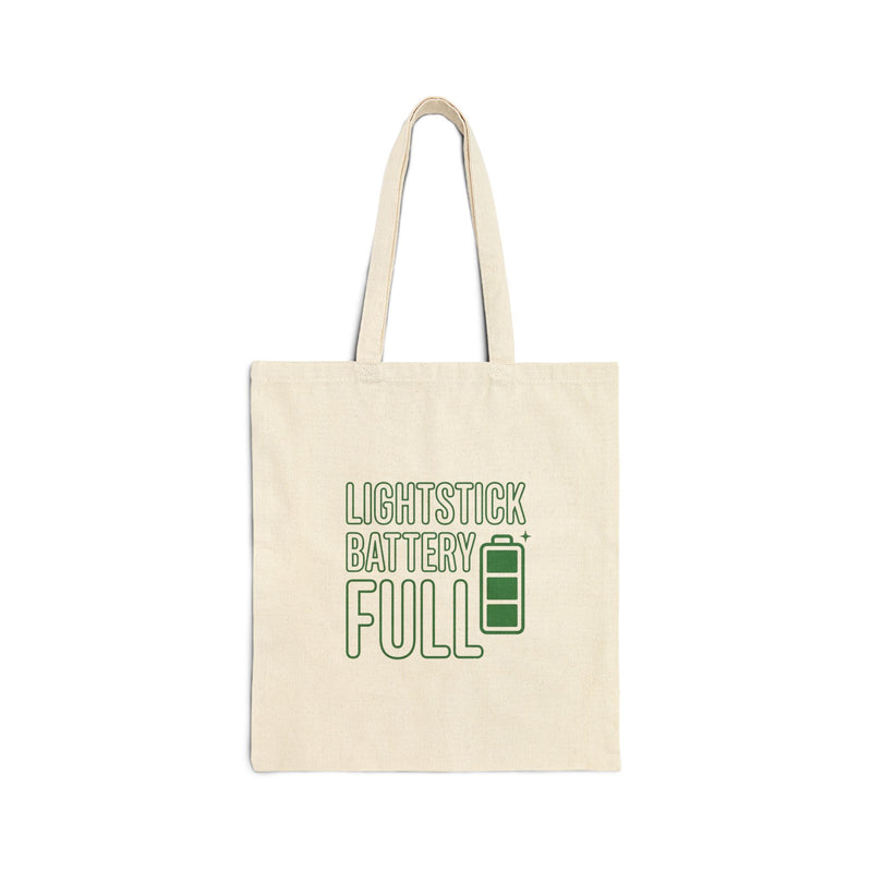 Lightstick Battery Full Tote | K-Pop Fan Slang, Stan Culture Canvas