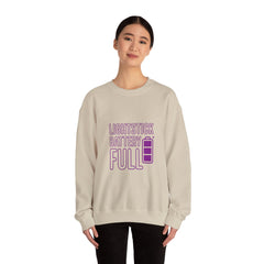 Lightstick Battery Full Sweatshirt | K-Pop Stan Slang, Aegyo Bias-Wrecker