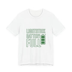 Lightstick Battery Full Tee | K-Pop Stan Slang, Bias Energy