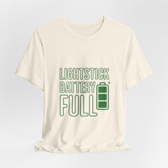 Lightstick Battery Full Tee | K-Pop Stan Slang, Bias Energy
