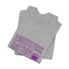 Lightstick Battery Full Tee | K-pop Stan Slang Shirt, Aegyo Bias-Wrecker Vibe